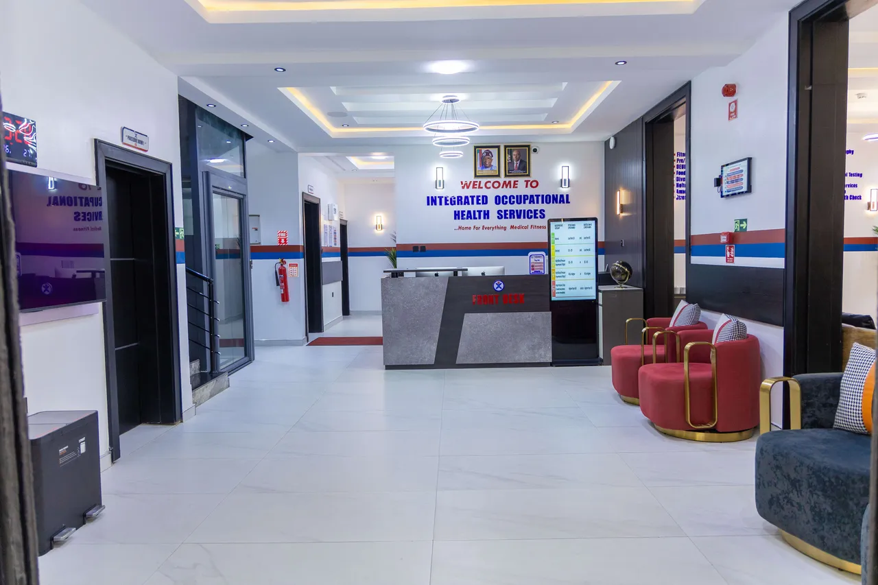Reception and waiting area at Integrated OHS